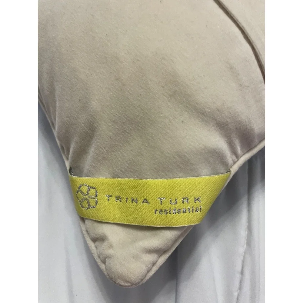 TRINA TURK PILLOW EMBROIDERED. Turquoise 20